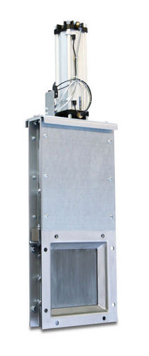 Valvola a ghigliottina - MMFH-EP - Stanelle Silos + Automation GmbH - a comando pneumatico / per prodotti sfusi / di mandata