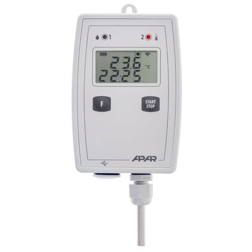 Data logger di temperatura - AR232.B - APLISENS S.A. - USB / bluetooth / con display LCD