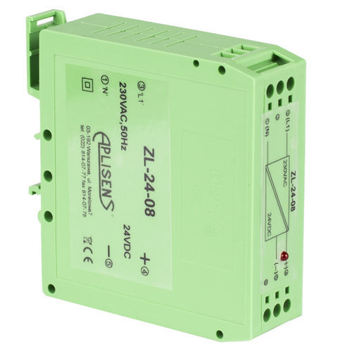 Alimentatore elettrico su guida DIN - ZL-24-08  - APLISENS S.A. - AC/DC / a commutazione / con protezione contro cortocircuiti
