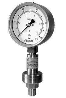 Manometro analogico - MS-100 - APLISENS S.A. - filettato / a tubo Bourdon / con separatore a membrana