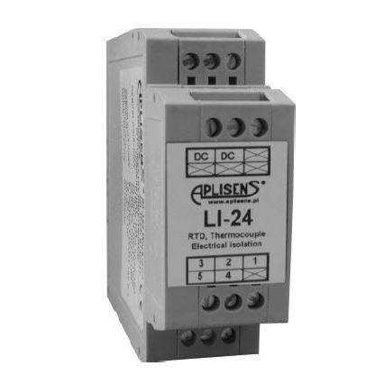 Trasmettitore di temperatura su guida DIN - LI-24 - APLISENS S.A. - con termocoppia / HART / programmabile