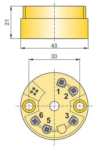 Trasmettitore di temperatura su testa di sonda - AT-2 - APLISENS S.A. - Pt100 / 4-20 mA / programmabile