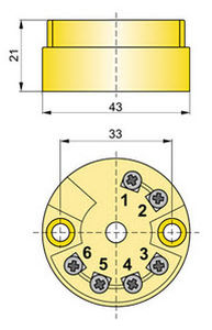 Trasmettitore di temperatura su testa di sonda - ATX-2 - APLISENS S.A. - Pt100 / 4-20 mA / analogico