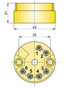 Trasmettitore di temperatura su testa di sonda - GI-22-2 - APLISENS S.A. - universale / 4-20 mA / programmabile