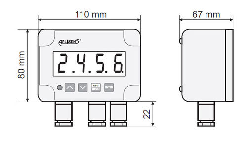 Indicatore di temperatura - PMS-620N - APLISENS S.A. - digitale / in linea