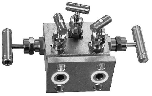 Manifold a 5 vie - VM-3, VM-5 - APLISENS S.A. - in acciaio inossidabile