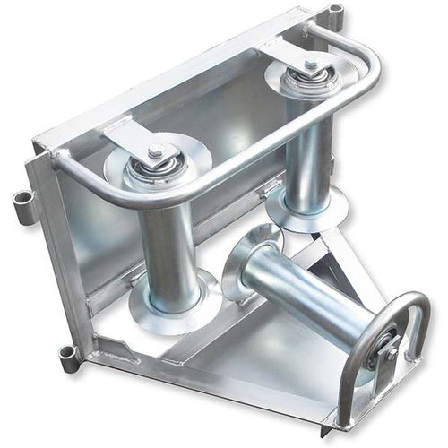 Rullo posacavo con rullo in acciaio - Z 819-11.00-00/0 - Jakob Thaler GmbH - con piastra di appoggio