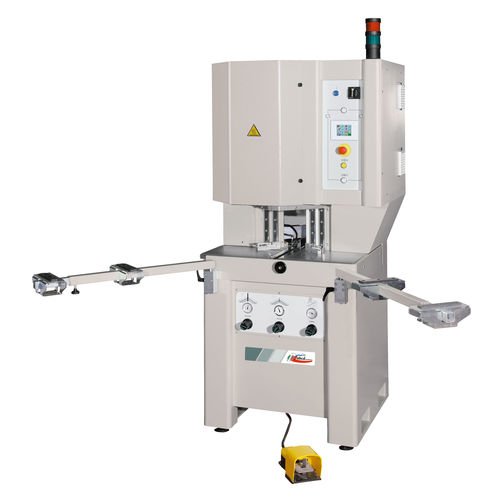 Macchina saldatrice a piastra riscaldante - WM1V - ABCD MACHINERY S.r.l. - controllata da PLC / per PVC / monotesta
