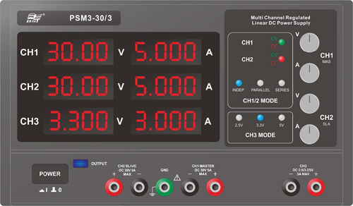 Alimentatore elettrico da tavolo - PSM3-30/3 - BST Caltek Industrial Ltd - AC/DC / regolato / a tripla uscita