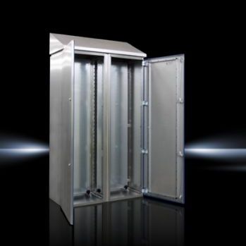 Sistema di armadi a pavimento - HD Series - RITTAL - con 1 sportello / in acciaio inossidabile / modulare