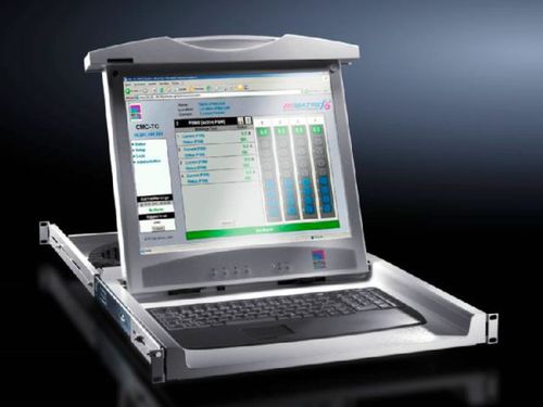 Cassetto rack 1U - RITTAL - con tastiera / con schermo LCD