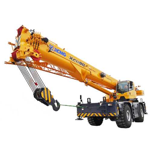Gru mobile - XCR90 - XCMG - per cantiere / per terreno accidentato / con motore diesel