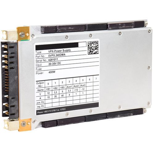 Alimentatore elettrico 3U - VPX340 - Kontron - DC/DC / regolato / a multiple uscite