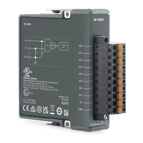 Modulo di ingresso 8 canali - NI-9203 - NATIONAL INSTRUMENTS - di sicurezza / di corrente / programmabile