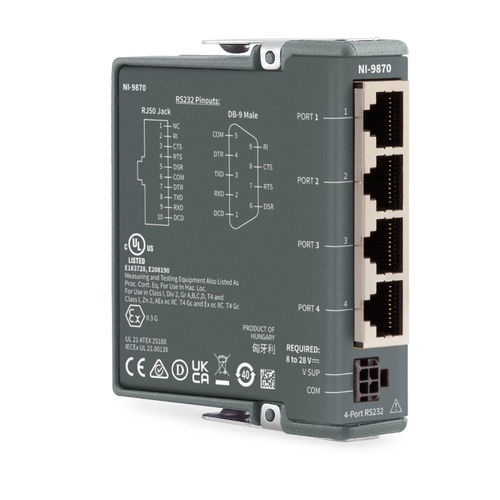 Modulo di interfaccia RS-232 - NI-9870 - NATIONAL INSTRUMENTS - Ethernet / serie / industriale