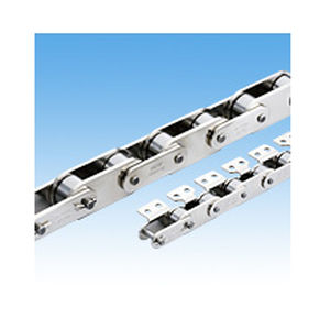 Catena di trasporto in acciaio inossidabile - RF series - Tsubakimoto Chain - con attacchi / doppia / di piccole dimensioni