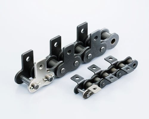 Catena di trasmissione di potenza - RS-K  - Tsubakimoto Chain - in acciaio / a rulli / con attacchi