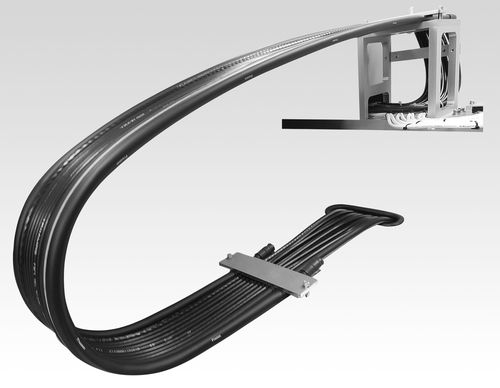 Catena portacavi piatta - Flatveyor&reg; - Tsubakimoto Chain - interamente chiusa / in plastica / leggera