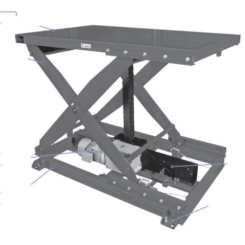 Piattaforma elevatrice a forbice fissa - ZSL series - Tsubakimoto Chain - idraulica