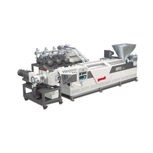 Linea di estrusione con raffreddamento ad aria - GPU - Gneuß Kunststofftechnik GmbH - per pannelli in materia plastica / di riciclaggio di materie plastiche / per granulazione