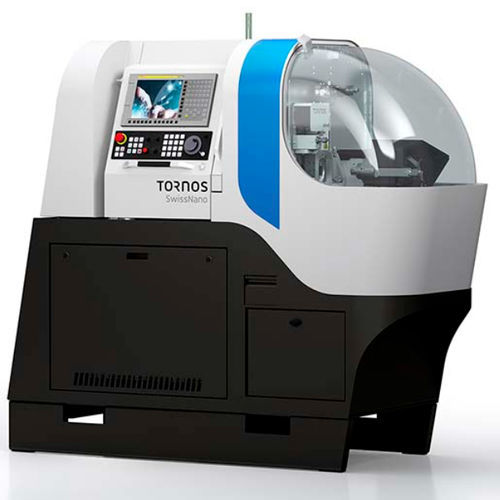Tornio a fantina mobile CNC - Nano 10 - TORNOS - 6 assi / 20 utensili / di foratura