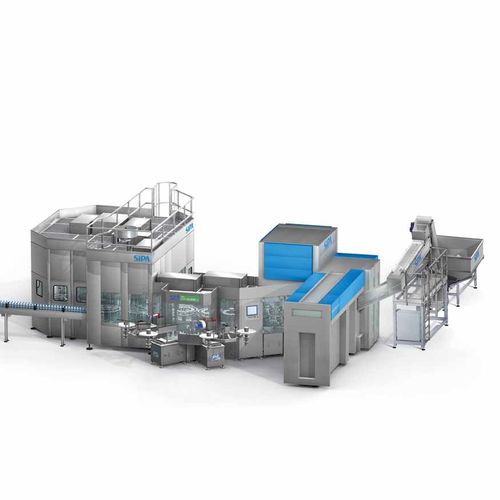 Soffiatrice / etichettatrice / riempitrice / tappatrice per bottiglie di plastica -  Sincro TriBloc - SIPA