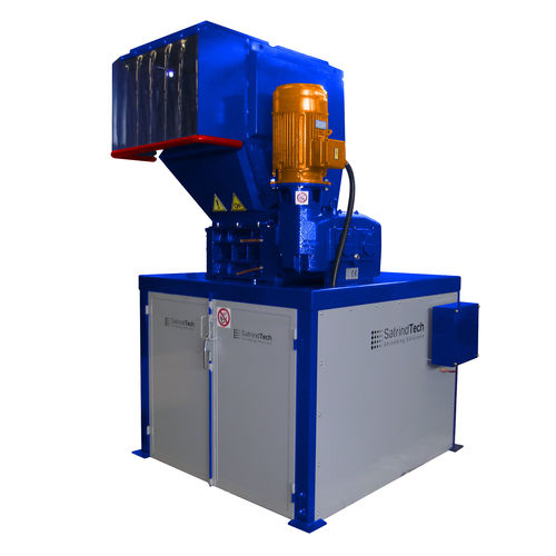 Trituratore primario - DUPLO series - SatrindTech S.r.l - a 2 alberi / in plastica / per bottiglie PET