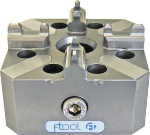 Mandrino di tornitura a serraggio manuale - FT 01043 - F-Tool - 4 ganasce / per EDM / a pinza