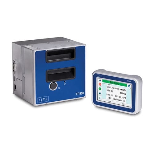 Codificatore a trasferimento termico per imballaggi - Linx TT 500 - LINX PRINTING TECHNOLOGIES LTD - da ufficio / monocromatico / flessibile