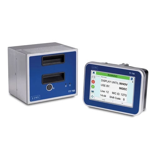 Codificatore a trasferimento termico per imballaggi - Linx TT 750 - LINX PRINTING TECHNOLOGIES LTD - da ufficio / monocromatico / flessibile