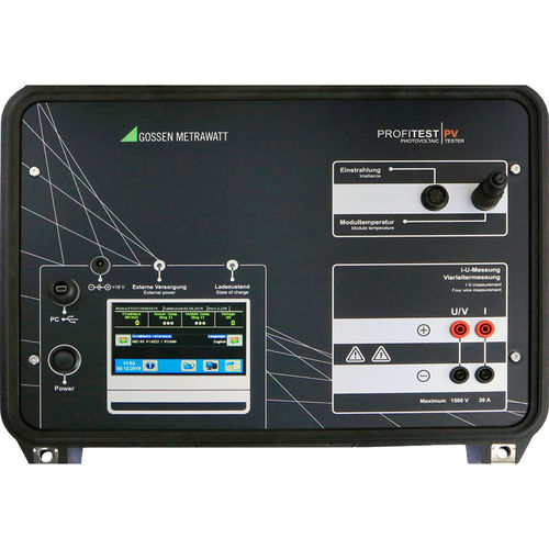 Tester per modulo fotovoltaico - Profitest PV 1500 - GOSSEN METRAWATT GmbH - di tensione / corrente di cortocircuito / benchtop