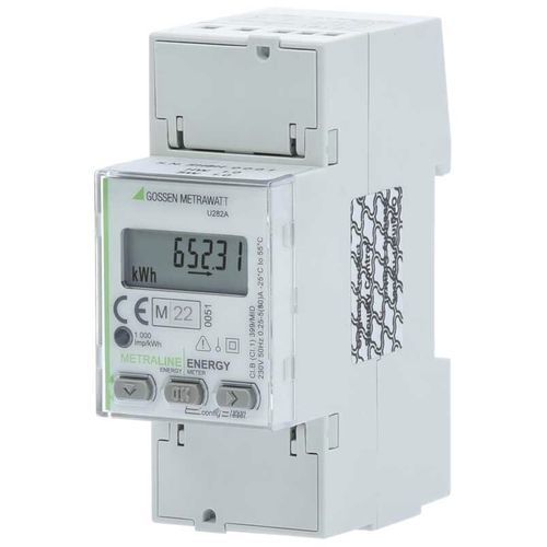 Contatore di energia elettrica monofase - U282 B - GOSSEN METRAWATT GmbH - su guida DIN / Modbus RTU / certificato MID