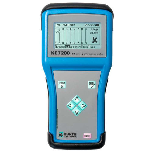 Tester di rete Ethernet - KE7200 - GOSSEN METRAWATT GmbH - di continuità / di prestazione / TDR