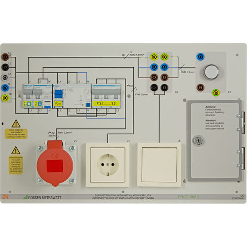 Pannello di simulazione per impianto elettrico - PROFiSIM 2 - GOSSEN METRAWATT GmbH