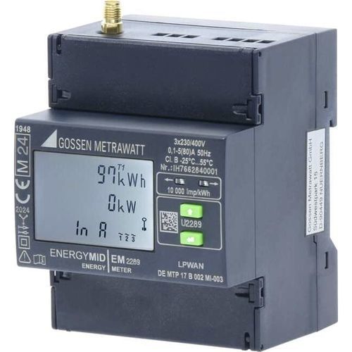 Contatore di energia elettrica certificato MID - ENERGYMID LPWAN - GOSSEN METRAWATT GmbH - trifase / su guida DIN / Modbus