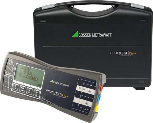 Tester di sicurezza elettrica - PROFITEST PVsun   - GOSSEN METRAWATT GmbH - fotovoltaico