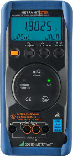 Milliohmmetro digitale - METRAHIT 27EX - GOSSEN METRAWATT GmbH - portatile / 4 cavi / a batteria