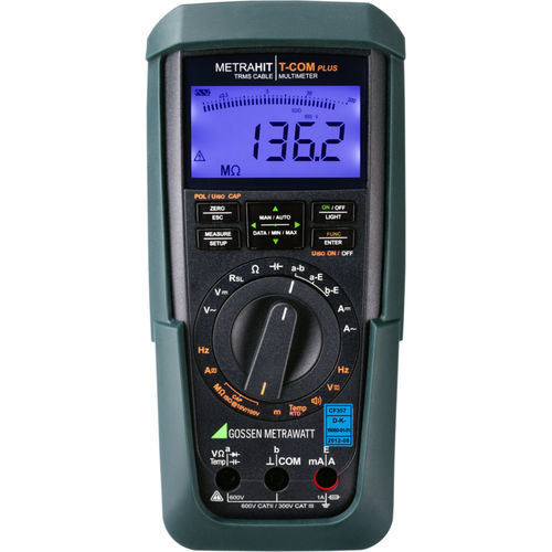 Multimetro digitale - METRAHIT T-COM PLUS - GOSSEN METRAWATT GmbH - con display a barre / portatile / 600 V