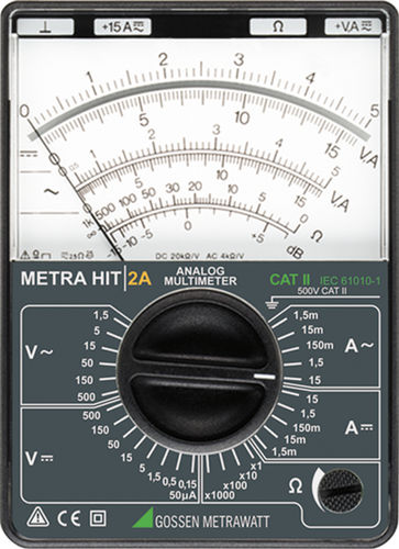 Multimetro analogico - class 2.5 | METRAHIT 2A - GOSSEN METRAWATT GmbH - portatile / 15 A / cat II