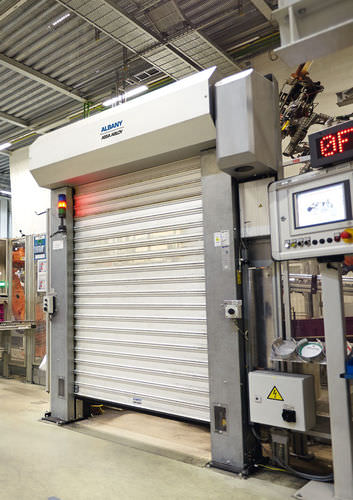 Porta ad avvolgimento - RP2000 - ASSA ABLOY Entrance Systems - in alluminio / industriale / per interno