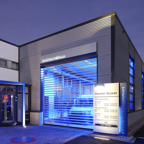 Porta ad avvolgimento - RR3000 Vision - ASSA ABLOY Entrance Systems - in policarbonato / industriale / da esterno