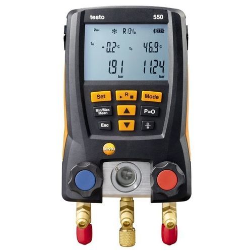 Manometro differenziale - 550 - TESTO - digitale / con montaggio posteriore / elettronico