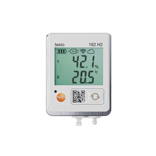 Registratore di dati di temperatura e umidità - 162 H2 - TESTO - su rete WLAN / in linea / con display
