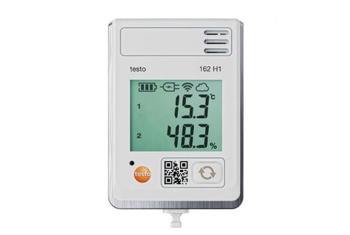 Registratore di dati di temperatura e umidità - 162 H1 - TESTO - in linea / NTC / con display