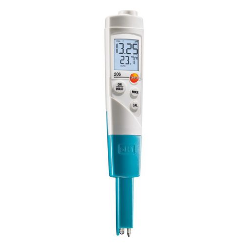 Apparecchio di misura di pH - 206 - TESTO - temperatura / digitale / per applicazioni alimentari