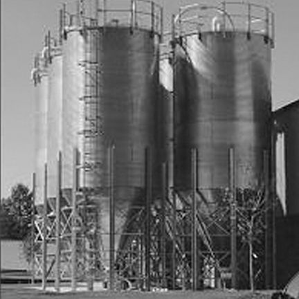 Silo a fondo conico - AEC, Inc. - ACS Group - per prodotti sfusi / per guaine corrugate / galvanizzato