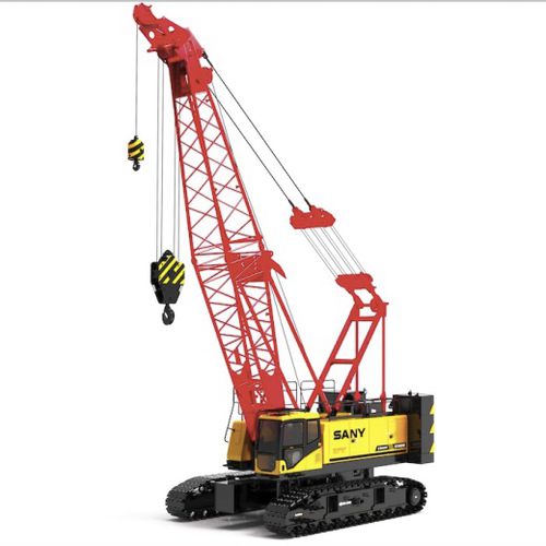 Gru cingolata - SCC850A-5 - SANY - con braccio / tralicciata / per cantiere