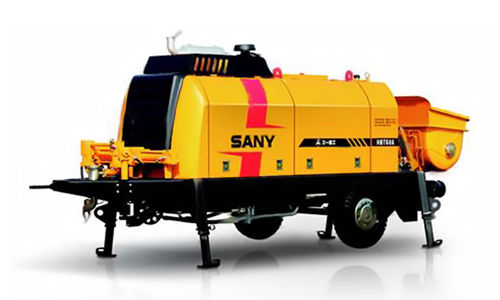 Pompa per calcestruzzo montata su rimorchio - HBT6006A-5 - SANY - per cantiere / elettrica / a pistone