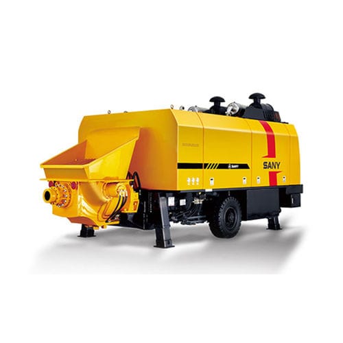 Pompa per calcestruzzo montata su rimorchio - HBT6013C-5I - SANY - per cantiere / a pistone / ad uso industriale