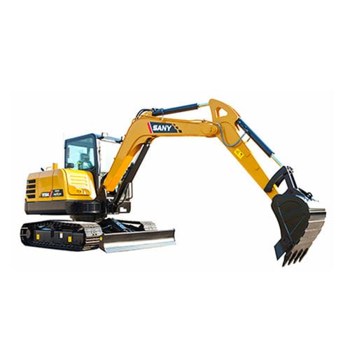 Miniescavatore - SY55C - SANY - cingolato / diesel / per cantiere di costruzione